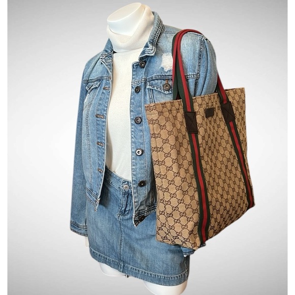 A307- ๐ฏ% authentic Gucci tote bag - Picture 2 of 16